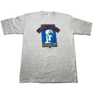 Vintage Yellowstone Nations Park T-Shirt Men's XL NWT Gray Single Stitch